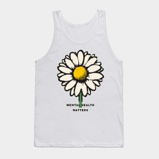 Vintage Mental health matters daisy Tank Top